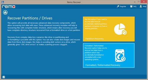 How to Une suppression Folders - Select Partition Recovery