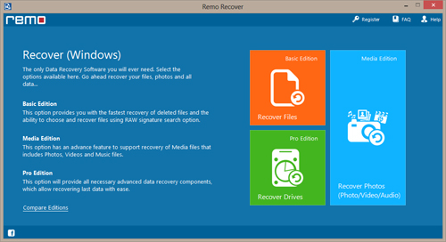 How to Recover Deleted Files Windows 8? - Choose Recover Files